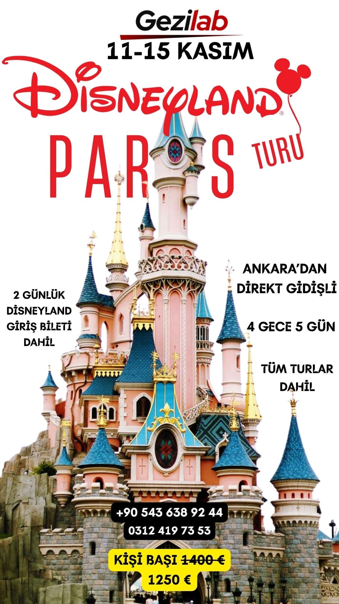 Paris & Disneyland Turu